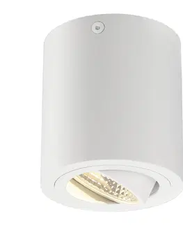 LED bodová svítidla SLV BIG WHITE TRILEDO ROUND CL, stropní svítidlo, LED, 3000K, kulaté, bílé, 38°, 8,2 W, vč. ovladače 113931