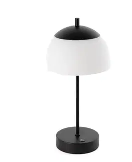 Stolni lampy Moderne tafellamp zwart 35 cm opaal glas incl. LED 3-staps dimbaar - Djent