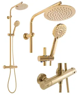 Sprchy a sprchové panely Sprchový set Rea BLISS zlatý