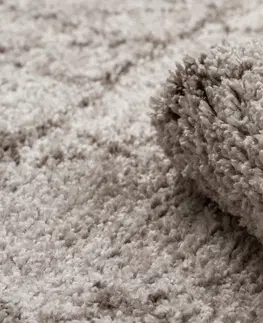 Koberce a koberečky Dywany Lusczow Kusový shaggy koberec BERBER FEZ béžový, velikost 80x150