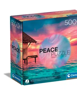 Hračky puzzle CLEMENTONI - Puzzle 500 dílků Peace - Living the Present