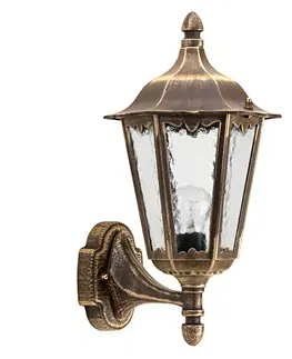 Venkovní nástěnná svítidla Albert Leuchten Venkovní nástěnné svítidlo 1818 horní, hnědá-mosaz