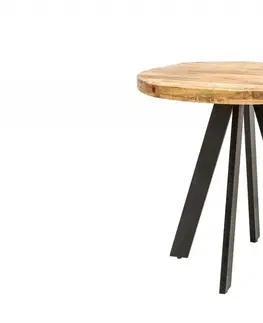 Jídelní stoly Jídelní stůl THOR 80 cm Dekorhome Přírodní dřevo