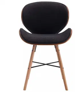 Židle Jídelní židle 2 ks ohýbané dřevo Dekorhome Černá
