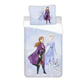 Povlečení Jerry Fabrics Dětské bavlněné povlečení Frozen 2 Adventure, 140 x 200 cm, 70 x 90 cm