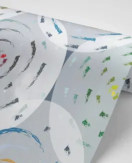 Samolepící tapety Samolepící tapeta abstraktní barevné kruhy
