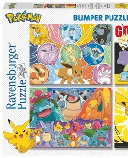 Hračky puzzle RAVENSBURGER - Pokémon 4x100 dílků