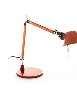 Stolní lampy kancelářské Artemide Artemide Tolomeo Micro stolní lampa, oranžová