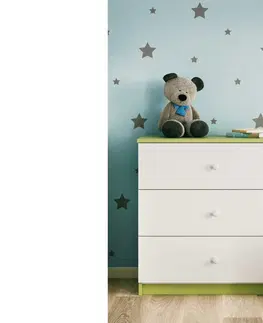 Dětský nábytek Kocot kids Komoda Babydreams 80 cm zelená