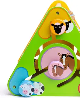 Živé a vzdělávací sady Bigjigs Toys Dětský interaktivní trojúhelník Triangle
