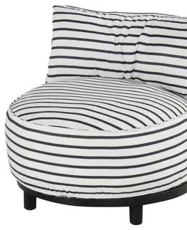 Zahradní lehátka Luxusní zahradní křeslo Emma Round - Stripes