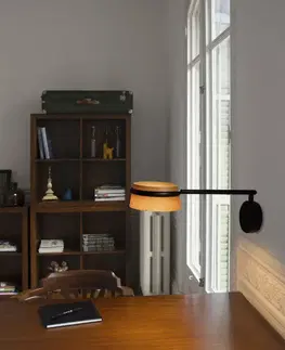 Designová nástěnná svítidla FARO LOOP nástěnná lampa, černá, s nastavitelným ramenem
