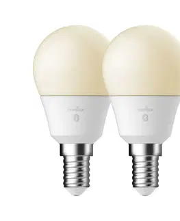 LED žárovky NORDLUX Smart E14 2-pack G45 2200-6500K Light Bulb bílá 2170201401
