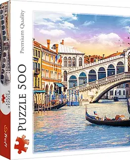 Hračky puzzle TREFL - Puzzle 500 - Most Rialto, Benátky