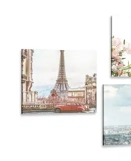 Sestavy obrazů Set obrazů Eiffelova věž