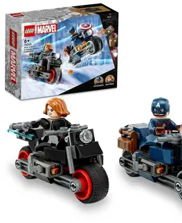 Hračky LEGO LEGO - Marvel 76260 Black Widow a Captain America na motorkách