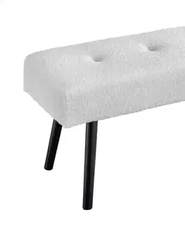 Lavice do jídelny LuxD Designová lavice Bailey 100 cm bílá