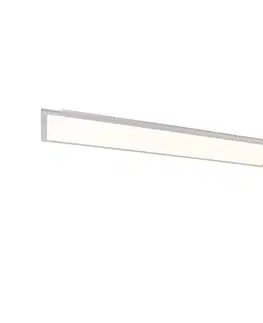 Stropni svitidla Stropní svítidlo ocelové 120 cm včetně LED s dálkovým ovládáním - Liv