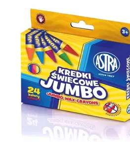 Hračky ASTRA - Voskové barvičky Jumbo 24ks, 316118006