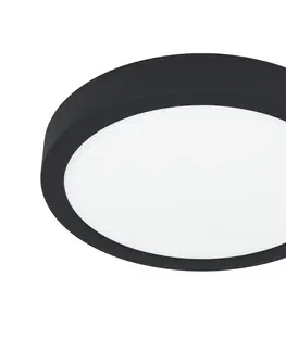 Svítidla Eglo Eglo 900653 - LED Koupelnové stropní svítidlo FUEVA LED/17W/230V černá IP44 