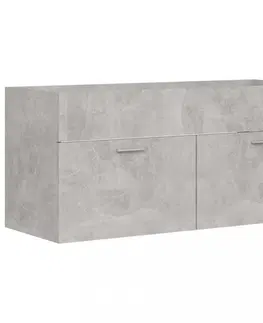 Koupelnové skříňky Skříňka pod umyvadlo 100 cm Dekorhome Beton