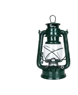 Zahradní lampy Brilagi Brilagi - Petrolejová lampa LANTERN 24,5 cm zelená 