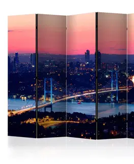 Paravány Paraván Bosphorus Bridge Dekorhome 225x172 cm (5-dílný)