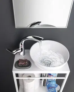 Umyvadla SAPHO ASTER keramické umývátko na desku, Ø 28cm, bílá AR499
