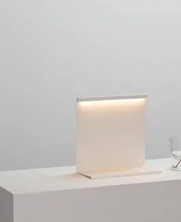 Stolní lampy HAY HAY LBM LED stolní lampa se stmívačem krémově bílá