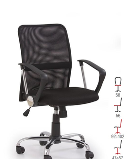 Kancelářské židle Kancelářské křeslo SUPIORI, černá 