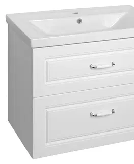 Koupelnový nábytek AQUALINE FAVOLO umyvadlová skříňka 86,5x60x44,6cm, bílá mat FV290