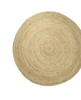 Koberce a koberečky Příroní kulatý koberec z juty Bernard - Ø120*1cm Mars & More DEJMRD120