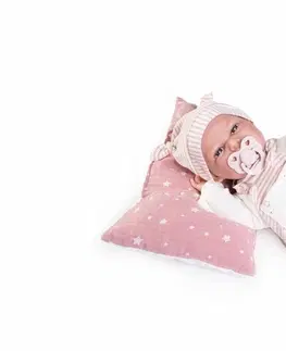 Hračky panenky ANTONIO JUAN - 70252 CLARA - realistická panenka miminko se zvuky a měkkým látkovým tělem