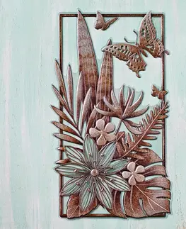 Dekorace oken a dveří Samolepka na stěnu "Květinové aranžmá"
