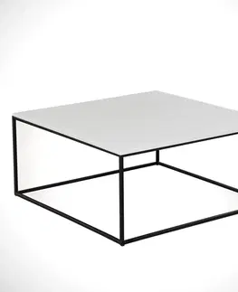 Konferenční stolky Kalune Design Konferenční stolek Poly 75 cm bílý II
