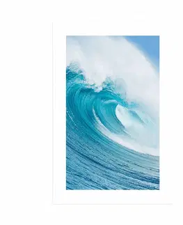 Příroda Plakát s paspartou mořská vlna