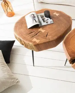 Luxusní a designové příruční stolky Estila Designový moderní příruční stolek Terra 1ks