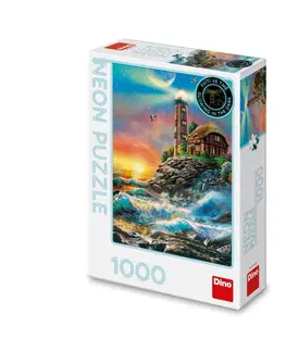 Hračky puzzle DINO - Maják 1000 Neon Puzzle