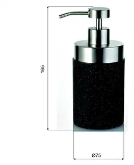 Dávkovače mýdla RIDDER STONE dávkovač mýdla na postavení, černá 22010510