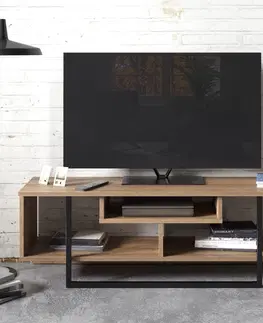 TV stolky Kalune Design TV stolek ASAL 120 cm dub/černý