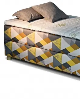 Postele New Design Čalouněná postel NOVO | s topperem Extra Rozměr: 90 x 200 cm