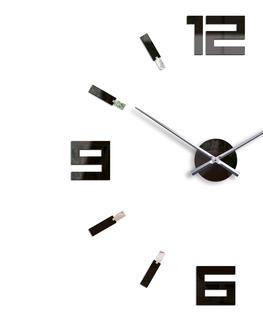 Nalepovací hodiny ModernClock 3D nalepovací hodiny Blink černé