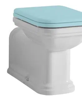 Záchody KERASAN WALDORF WC mísa stojící, 37x65cm, spodní/zadní odpad, bílá 411601
