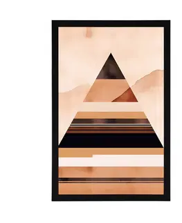 Abstraktní tvary Plakát abstraktní tvary pyramida