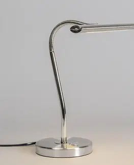 Stolni lampy Moderní stolní lampa z oceli vč. LED - tablo