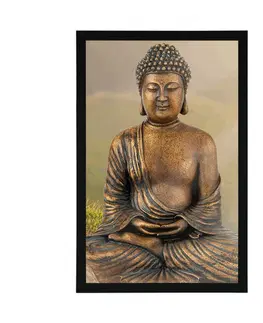 Feng Shui Plakát socha Buddhy v meditující poloze