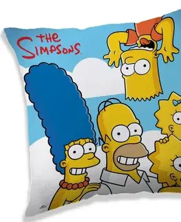 Polštáře Jerry Fabrics Polštářek The Simpsons family clouds, 40 x 40 cm