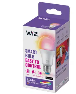 Chytré žárovky WiZ WiZ A60 LED lampa matná WiFi E27 8,5W RGBW
