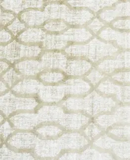 Koberce a koberečky Kontrast Koberec CILIA květ 120x170 cm béžovo-bílý