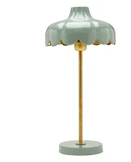 Stolní lampy PR Home PR Home Wells stolní lampa z kovu, zelená/zlatá